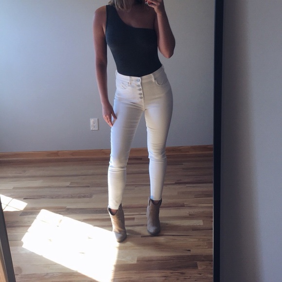 La Hearts Tops - NWT one shoulder bodysuit